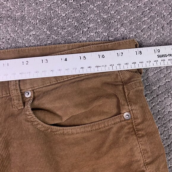 J. CREW 770 Corduroy Pants Men's 33 x 34 Measures 36 x 33 Brown Straight Fit - Picture 9 of 13